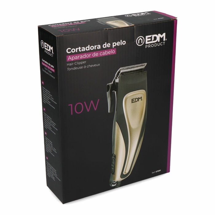 Edm Máquina corta cabellos 10W Dorado / Negro