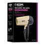 Edm Secador de Pelo de Viaje Bi-tensión 1000-1200W, Dorado / Negro