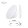 EDM Aplique Circular de Superficie LED 24W 4000K Luz Día 2490 Lm IP20 Ø38 x 6.2 cm