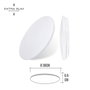 Edm Aplique LED circular de superficie 24W 6500K ø38 cm