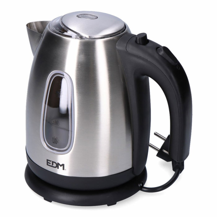 Edm Hervidor de agua eléctrico 1,7 l 2200W Cromado / negro Edm Hervidor de agua eléctrico 1,7 l 2200W Cromado / negro