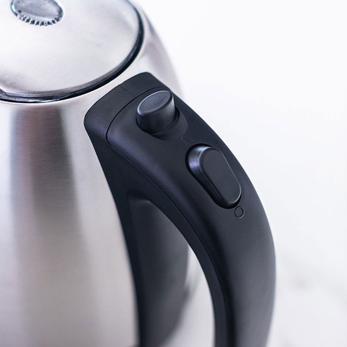 Edm Hervidor de Agua Eléctrico Kettle 1,7 L 2200W Acero Inoxidable Inalámbrico