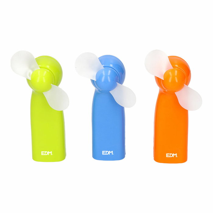 Edm Ventilador de mano funny colors a pilas, colores surtidos Edm Ventilador de mano funny colors a pilas, colores surtidos