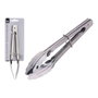 Excellent Houseware Pinzas para Hielo de Acero Inoxidable con Anilla Ajustable 24 cm Doméstica/Profesional