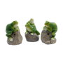 Decoris Figura rana con sensor de movimiento y sonido, Verde