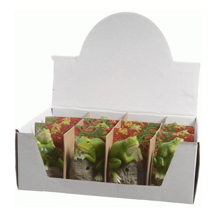 Decoris Figura Decorativa de Rana con Sensor de Movimiento y Sonido, Modelos Variados, 8 x 7.4 x 11.5 cm, Verde Decoris Figura Decorativa de Rana con Sensor de Movimiento y Sonido, Modelos Variados, 8 x 7.4 x 11.5 cm, Verde