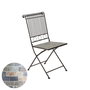 Silla Plegable Stuttgart Exterior Hierro Mosaico Marrón 39 x 39 x 90 cm