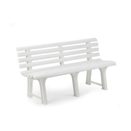 Ipae Progarden Banco de Jardín Orchidea Blanco 145x49x74cm