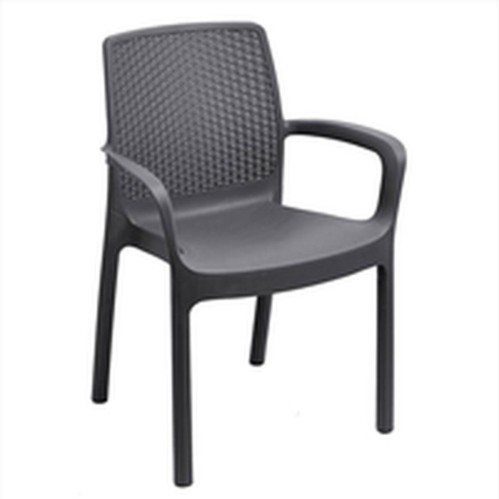 Silla de Jardín IPAE Progarden Regina Antracita (61 x 54 x 82 cm) Silla de Jardín IPAE Progarden Regina Antracita (61 x 54 x 82 cm)