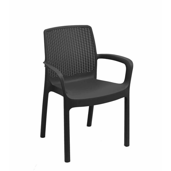 Silla de Jardín IPAE Progarden Regina Antracita (61 x 54 x 82 cm) Silla de Jardín IPAE Progarden Regina Antracita (61 x 54 x 82 cm)