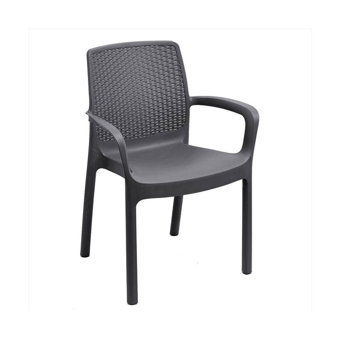 Silla de Jardín IPAE Progarden Regina Antracita (61 x 54 x 82 cm) Silla de Jardín IPAE Progarden Regina Antracita (61 x 54 x 82 cm)