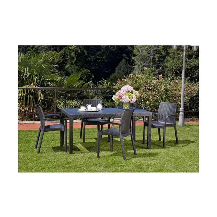 Silla de Jardín IPAE Progarden Regina Antracita (61 x 54 x 82 cm) Silla de Jardín IPAE Progarden Regina Antracita (61 x 54 x 82 cm)