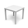 Ipae Progarden Mesa Bali cuadrada blanca para exterior