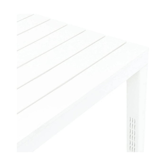 Ipae Progarden Mesa Bali cuadrada blanca para exterior