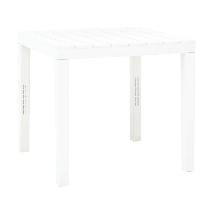 Ipae Progarden Mesa Bali cuadrada blanca para exterior