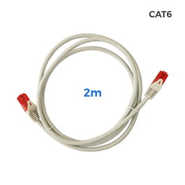 Cable UTP Cat.6 Latiguillo RJ45 Cobre LSZH Gris 2m [E3-56034
