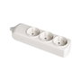 Solera Base Bipolar de 3 Tomas Schuko T/TL Lateral, 16A 250V 3500W, Color Blanco, sin Cable