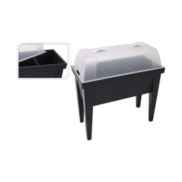 Invernadero tipo mesa Negro 80 x 40 x 65 cm