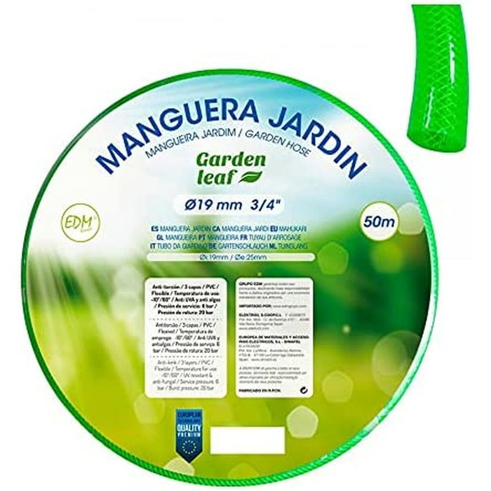 Edm Manguera de jardín 50 m Verde fluorescente