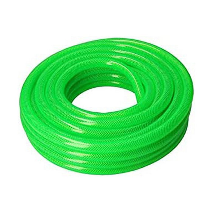 Edm Manguera de jardín de 25 m, ø25 mm, verde fluorescente Edm Manguera de jardín de 25 m, ø25 mm, verde fluorescente