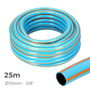 Edm Manguera de Jardín Profesional Ø15 mm (5/8") 25 m Azul/Naranja PVC Flexible Anti-UV Anti-Algas 3 Capas