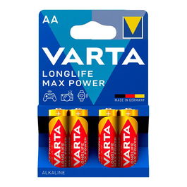 Varta Pila Alcalina AA LR06 Longlife Max Power Blister 4 Unidades Ø14,5 x 50,5 mm