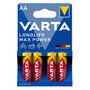 Varta Longlife Max Power Pilas Alcalinas AA LR06 de 4 Unidades