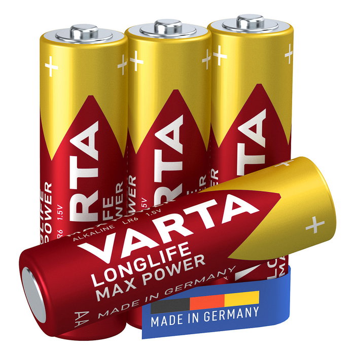 Varta Longlife Max Power Pilas Alcalinas AA LR06 de 4 Unidades Varta Longlife Max Power Pilas Alcalinas AA LR06 de 4 Unidades