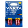 Varta Longlife Max Power AAA LR03, Pack de 4 unidades