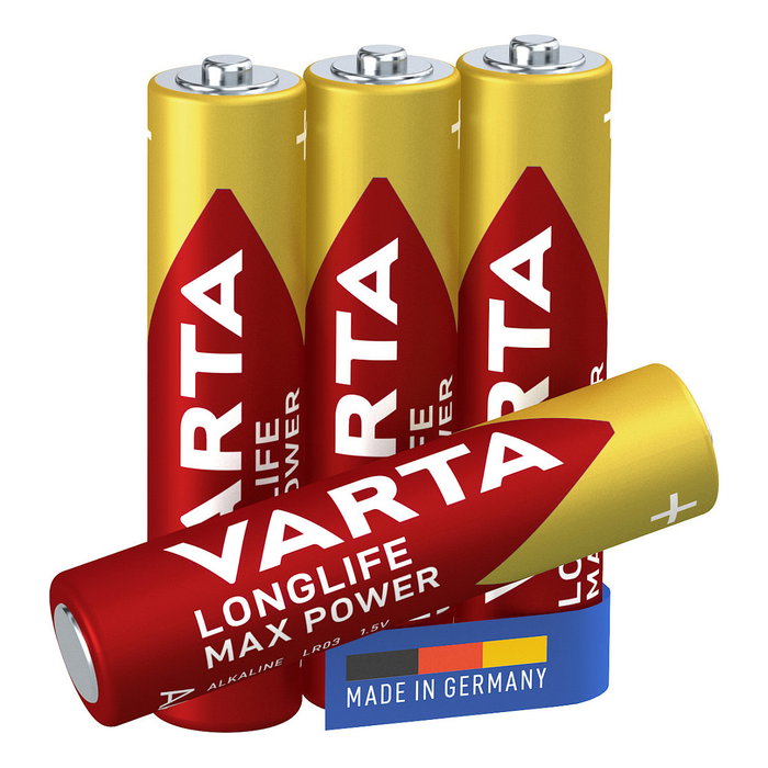 Varta Longlife Max Power AAA LR03, Pack de 4 unidades
