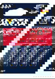 Varta 4703101404 Pilas Alcalinas LR03 AAA Longlife Max Power 4uds