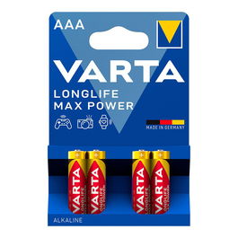 Varta Pila Alcalina AAA LR03 Longlife Max Power Blister 4 Unidades Ø10,5x44,5mm