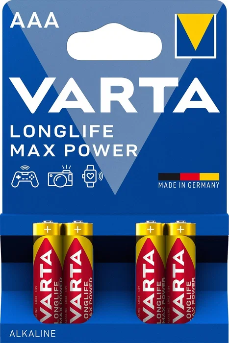 Varta Longlife Max Power AAA LR03 pack de 4 unidades Varta Longlife Max Power AAA LR03 pack de 4 unidades