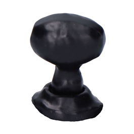 Edm Pomo Ovalado 22mm Hierro Forjado Color Negro