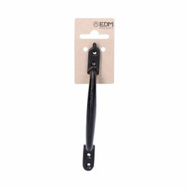 Edm Tirador de puerta de acero acabado negro 155 mm