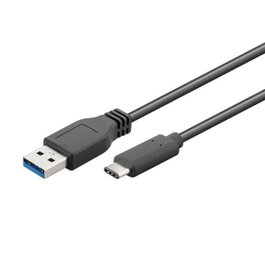 Edm Cable USB-A a USB-C 1 m Negro