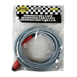 Benson Desatascador de Tuberias Metálico Flexible 5 m x 8 mm Cromado