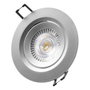 Edm Downlight LED empotrable redondo 5 W luz fría cromo ø9 cm