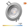 Edm Downlight LED empotrable redondo 5 W luz fría cromo ø9 cm
