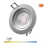 Edm Downlight LED Empotrable Redondo 5W 3200K Luz Calida Cromo Ø9 cm