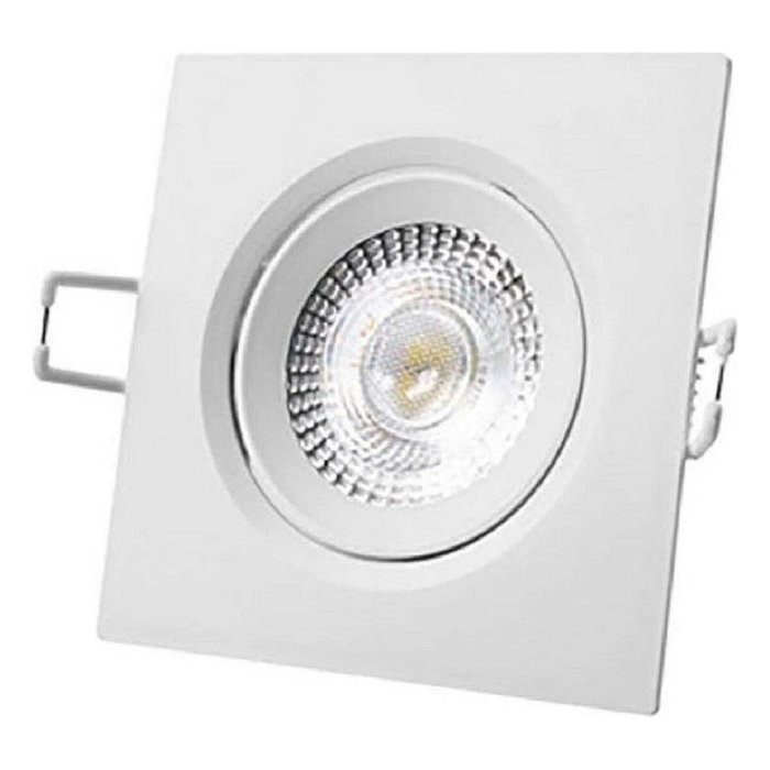 Edm Downlight LED empotrable cuadrado 5W 6400K blanco 9x9 cm