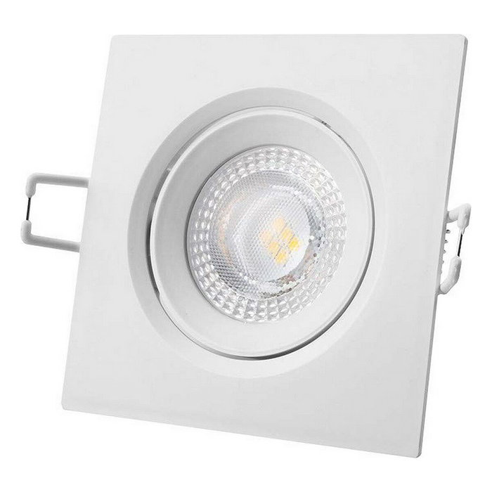 Edm Downlight LED empotrable cuadrado 5 W 3200 K Blanco 9 x 9 cm