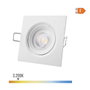 Edm Downlight LED empotrable cuadrado 5 W 3200 K Blanco 9 x 9 cm