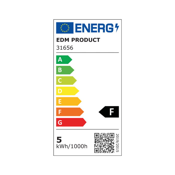 Edm Downlight LED empotrable cuadrado 5 W 3200 K Blanco 9 x 9 cm