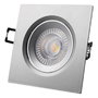 Edm Downlight LED empotrable cuadrado 5W 3200K cromo