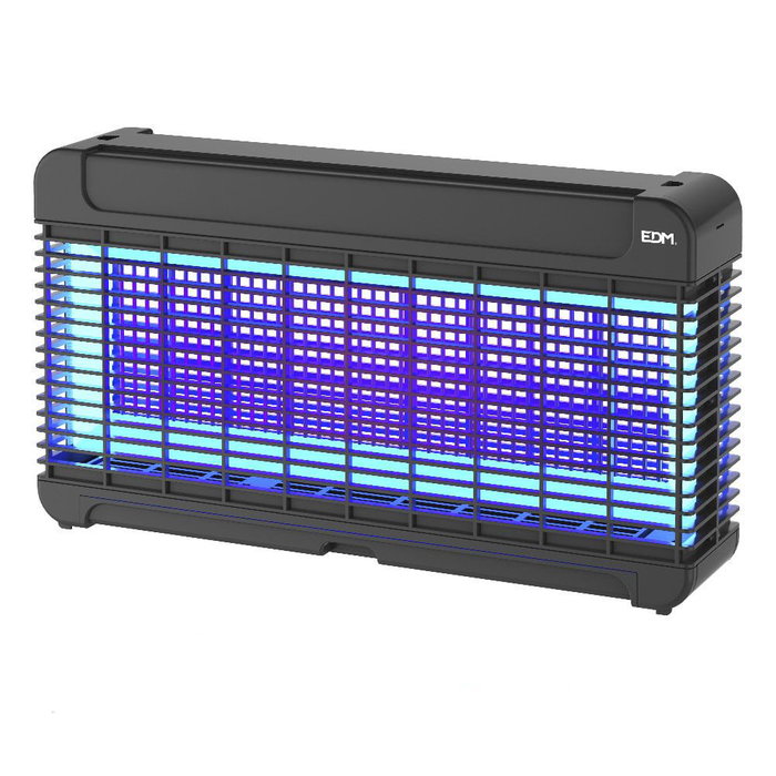 EDM Mata Insectos Profesional Eléctrico LED, 13W, 300 m² de Cobertura, Negro, 47 x 26.3 x 10 cm, IP20, sin Olor EDM Mata Insectos Profesional Eléctrico LED, 13W, 300 m² de Cobertura, Negro, 47 x 26.3 x 10 cm, IP20, sin Olor