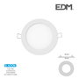 Edm Mini downlight led empotrable redondo 6 W luz fría blanco ø11,7 cm
