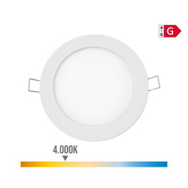 Edm Mini downlight LED empotrable redondo 6 W 4000 K blanco
