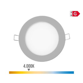 Edm Mini downlight led empotrable redondo 6W 4000K Cromado ø11,7 cm