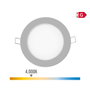 Edm Mini downlight led empotrable redondo 6W 4000K Cromado ø11,7 cm